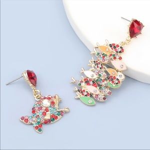 Rhinestone earrings